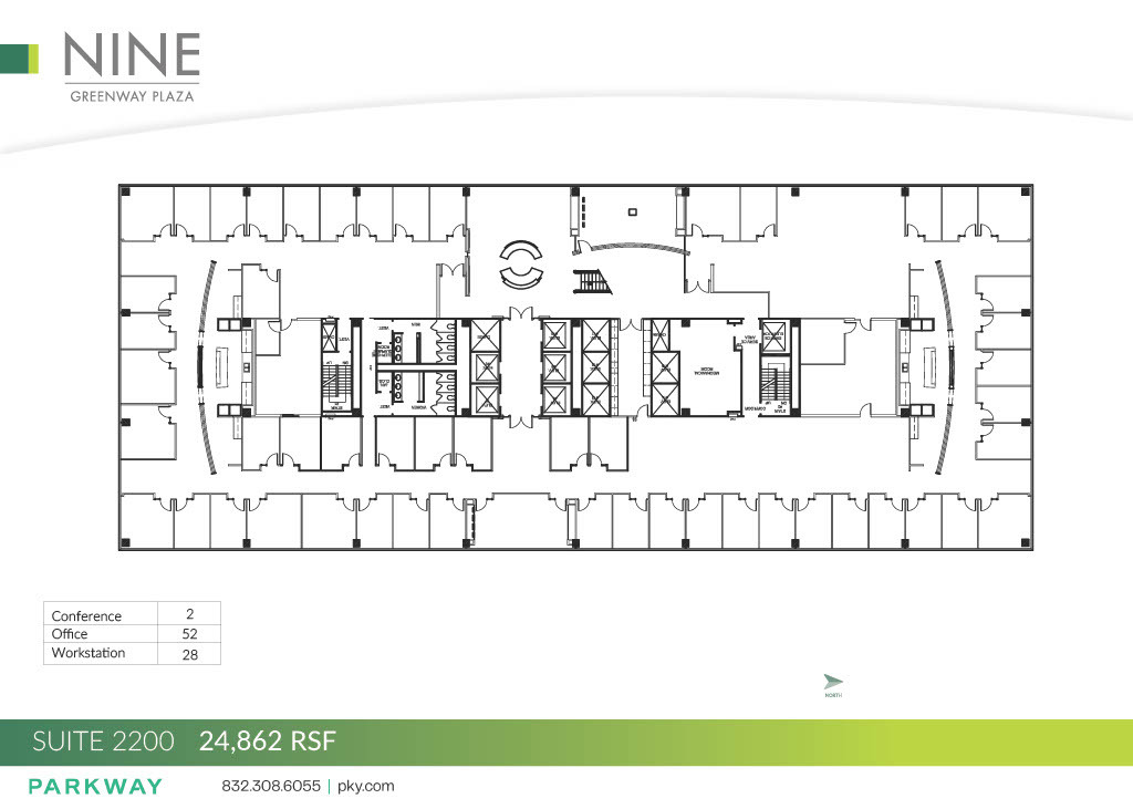 9 Greenway Plz, Houston, TX à louer Plan d’étage– Image 1 sur 1