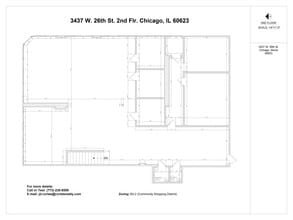 3437 W 26th St, Chicago, IL à louer Plan d’étage– Image 1 sur 1
