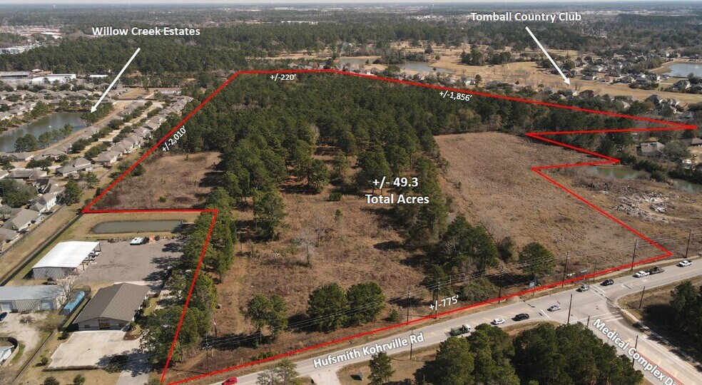 21714 Hufsmith Korhville Rd, Tomball, TX à vendre - Aérien – Image 2 sur 3