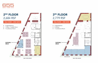 655 New York Ave NW, Washington, DC à louer Plan d’étage– Image 2 sur 2