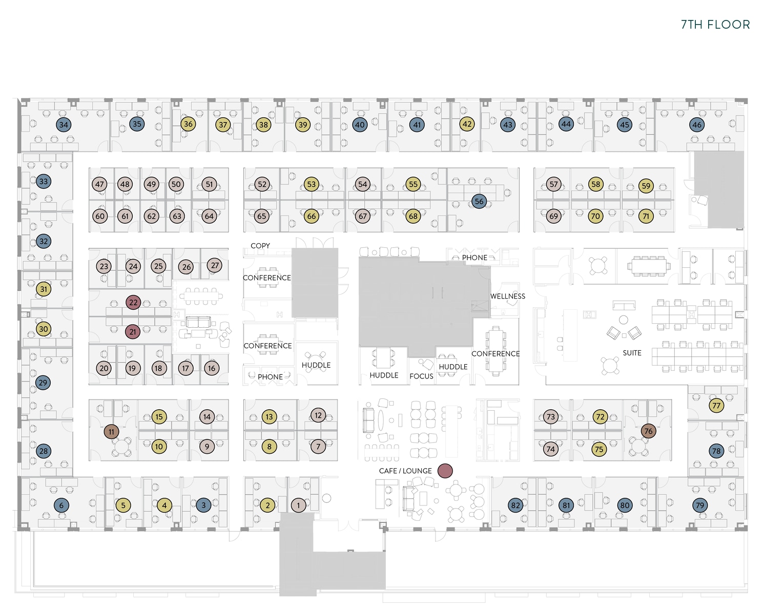 22 Boston Wharf Rd, Boston, MA à louer Plan d’étage– Image 1 sur 9