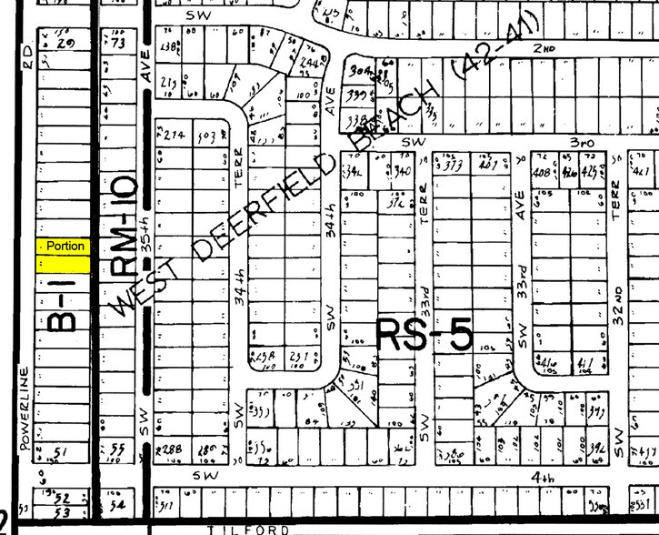 336 S Powerline Rd, Deerfield Beach, FL à vendre - Plan cadastral – Image 2 sur 4
