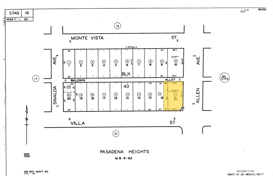 491 N Allen Ave, Pasadena, CA à louer - Plan cadastral – Image 2 sur 29