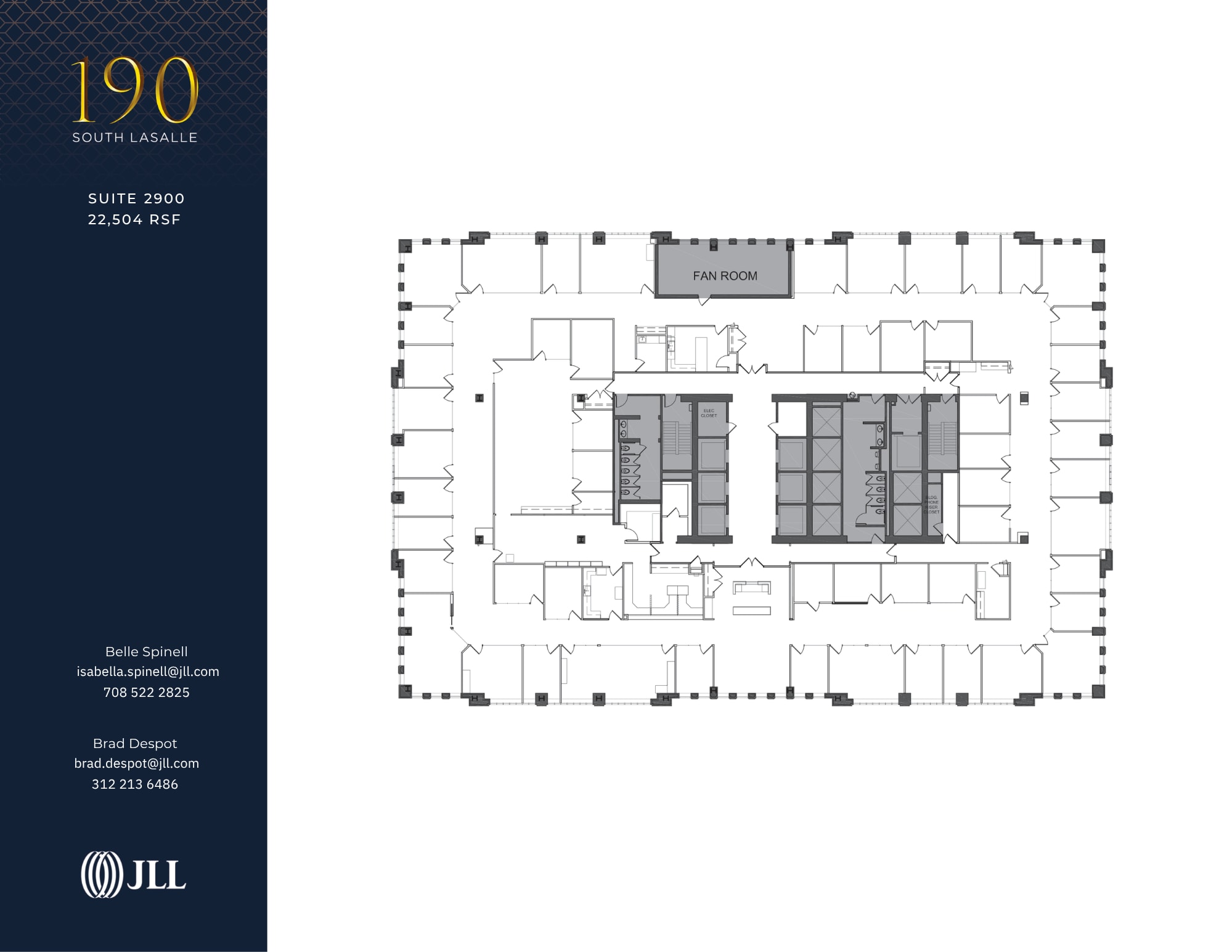 190 S La Salle St, Chicago, IL à louer Plan d’étage– Image 1 sur 1