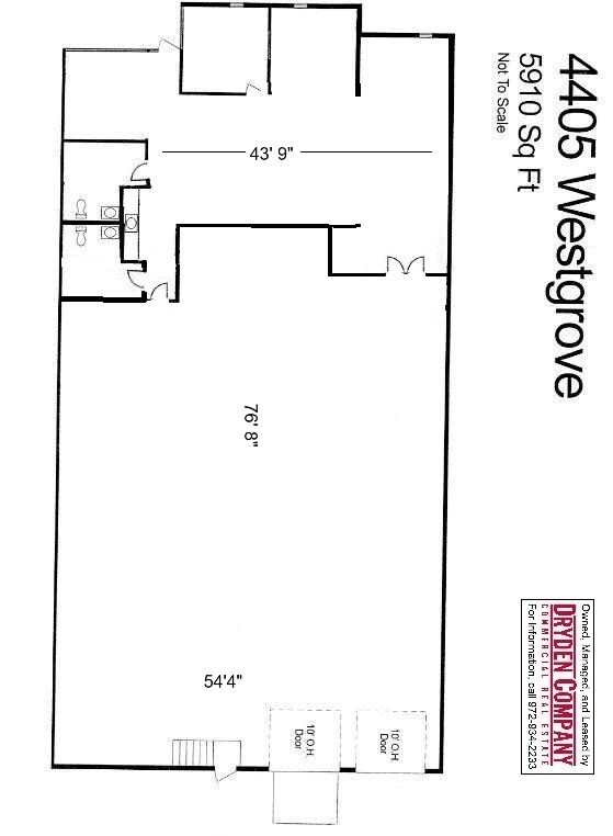 4401-4419 Westgrove Dr, Addison, TX à louer Plan d’étage– Image 1 sur 1