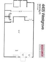 4401-4419 Westgrove Dr, Addison, TX à louer Plan d’étage– Image 1 sur 1