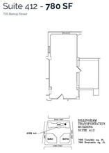 733 Bishop St, Honolulu, HI à louer Plan d’étage– Image 1 sur 1