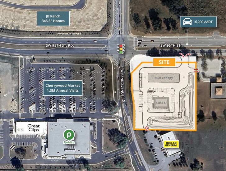 6000 SW 95th St, Ocala, FL à vendre - Plan de site – Image 1 sur 2