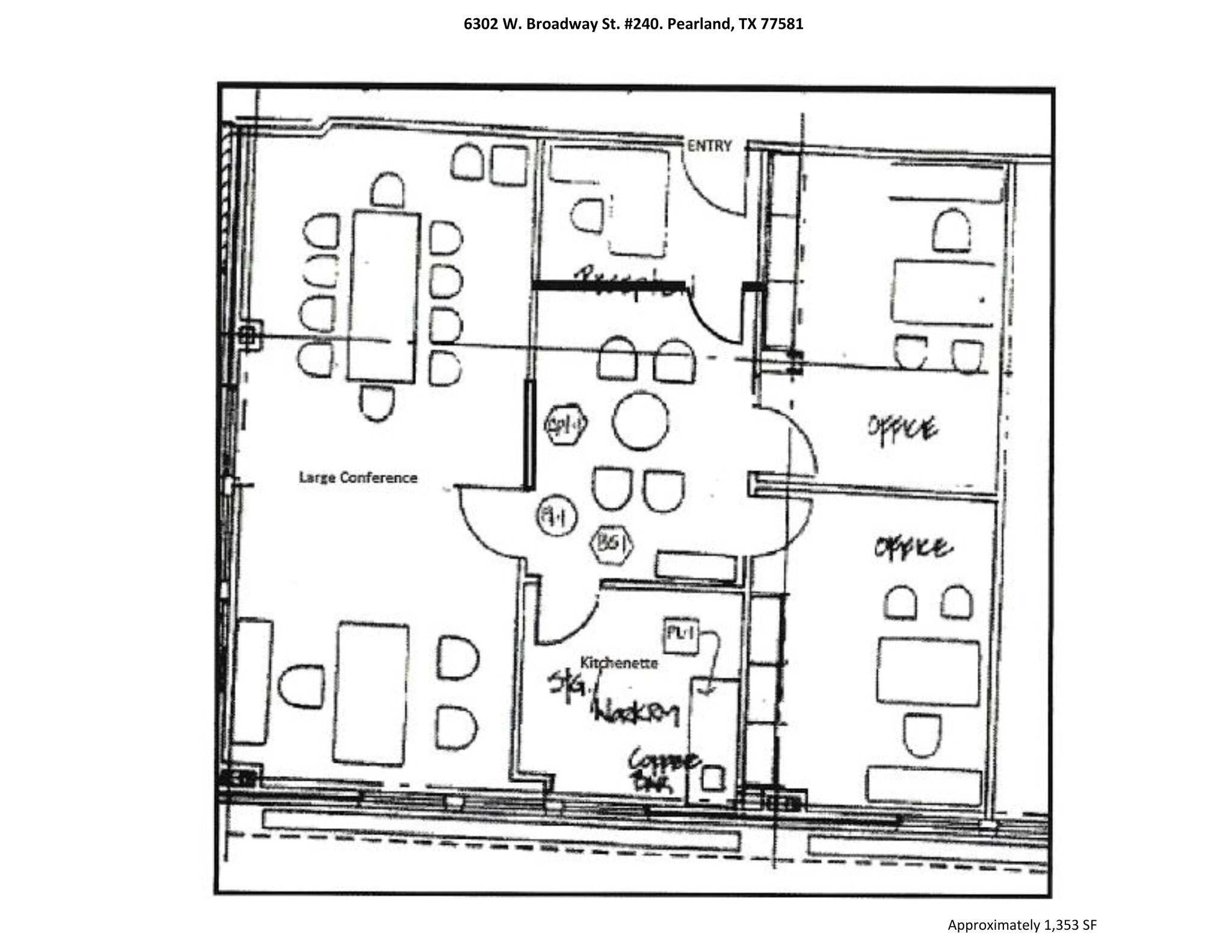 6302 W Broadway St, Pearland, TX à louer Plan de site– Image 1 sur 9