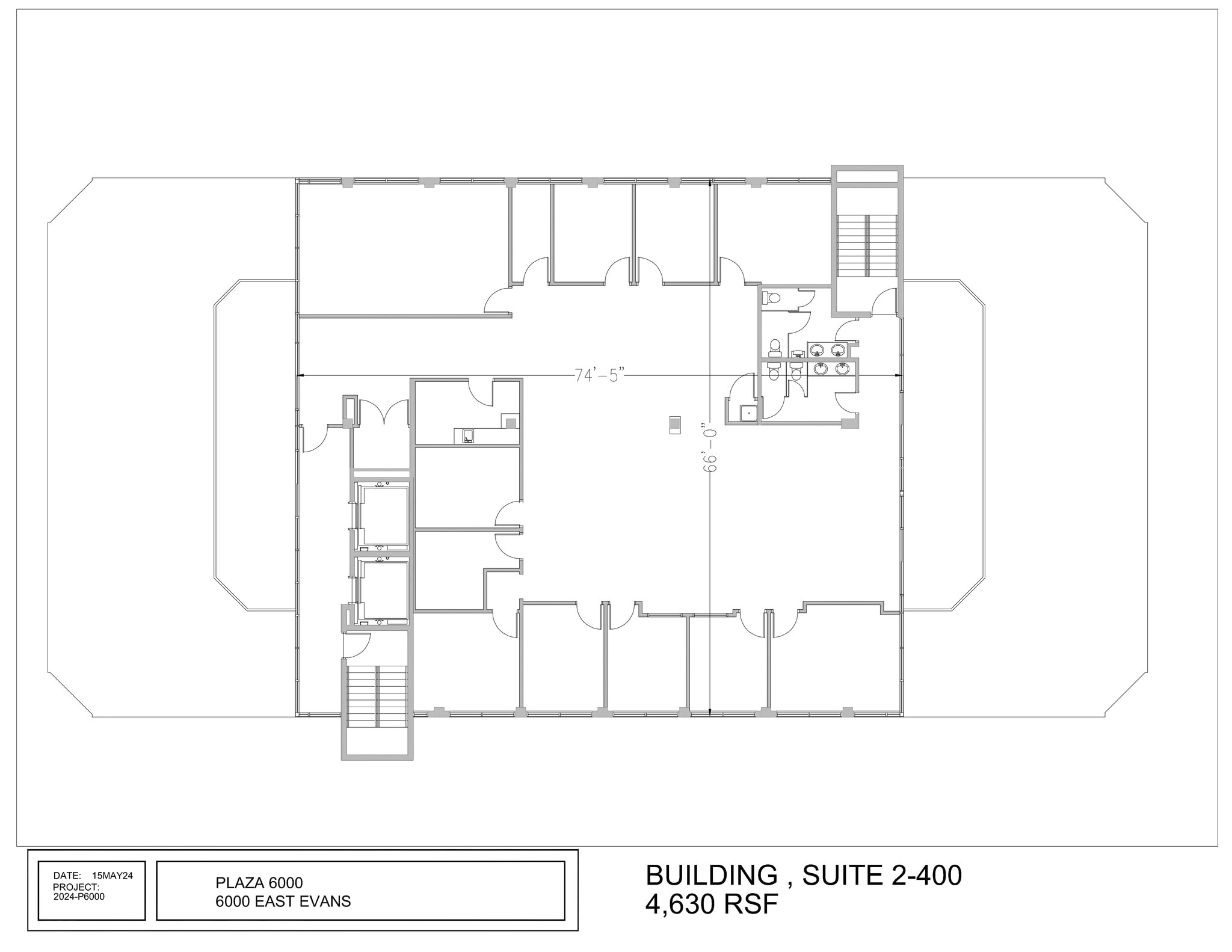 6000 E Evans Ave, Denver, CO à louer Plan de site– Image 1 sur 1