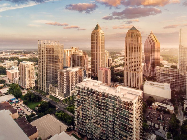 1105 W Peachtree St NW, Atlanta, GA à louer - Photo de l’immeuble – Image 2 sur 9