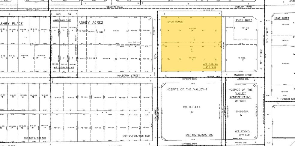 1501-1515 E Osborn Rd, Phoenix, AZ à vendre - Plan cadastral – Image 2 sur 6