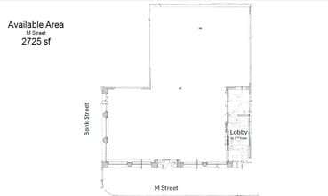 3325-3329 M St NW, Washington, DC à louer Plan d’étage– Image 1 sur 1