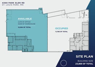 4300 Park Glen Rd, Saint Louis Park, MN à vendre Plan d’étage– Image 1 sur 1