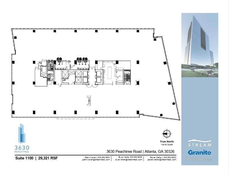 3630 Peachtree Rd NE, Atlanta, GA à louer Plan d’étage– Image 1 sur 1