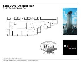80 S 8th St, Minneapolis, MN à louer Plan d’étage– Image 1 sur 1