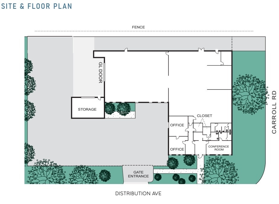 7355 Carroll Rd, San Diego, CA à louer Plan d’étage– Image 1 sur 1