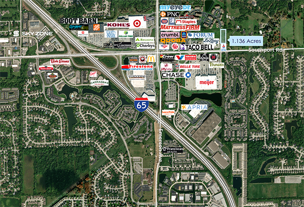 5350 E Southport Rd, Indianapolis, IN à vendre Aérien– Image 1 sur 2