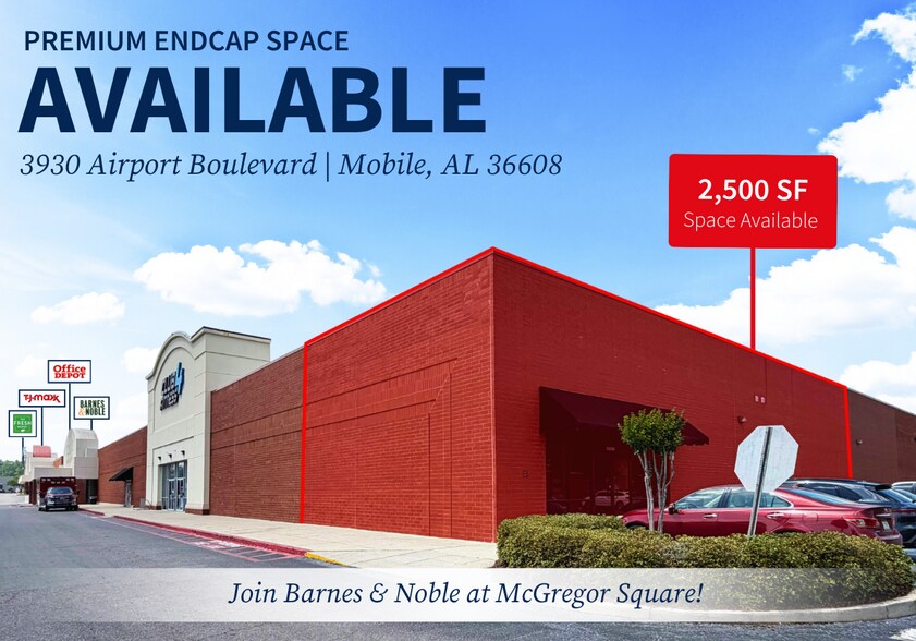 3930-3940 Airport Blvd, Mobile, AL à louer - Photo de l’immeuble – Image 2 sur 9