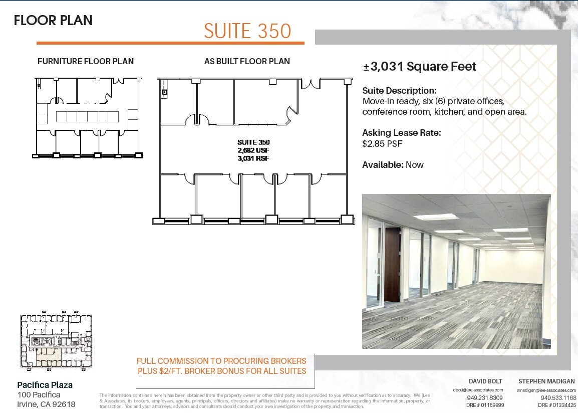100 Pacifica, Irvine, CA à louer Plan d’étage– Image 1 sur 1