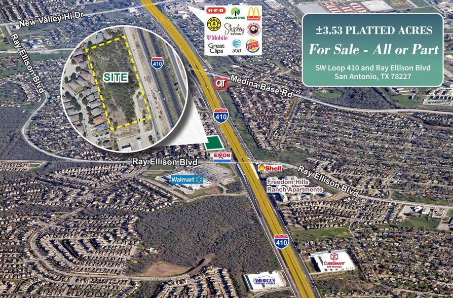 SW Loop 410 & Ray Ellison Blvd, San Antonio, TX à vendre - Photo de l’immeuble – Image 1 sur 2