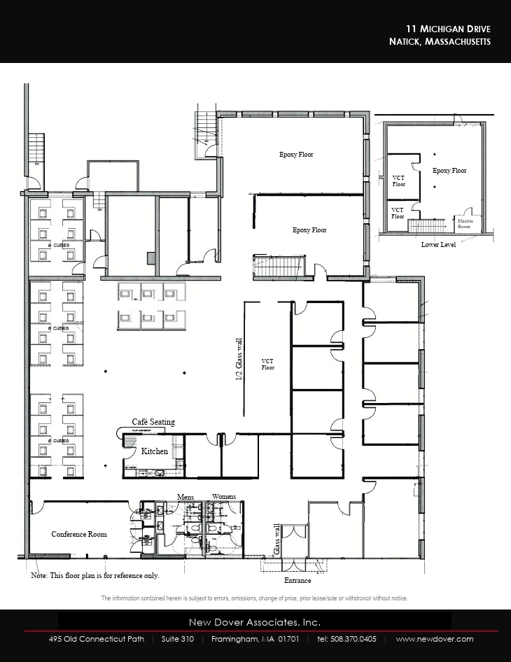 11 Michigan Dr, Natick, MA à louer Plan d’étage– Image 1 sur 1