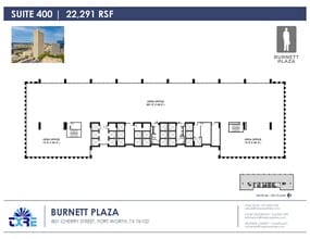 801 Cherry St, Fort Worth, TX à louer Plan d’étage– Image 1 sur 3