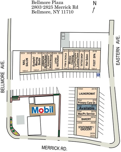 2803-2815 Merrick Rd, Bellmore, NY à louer - Plan de site – Image 2 sur 13