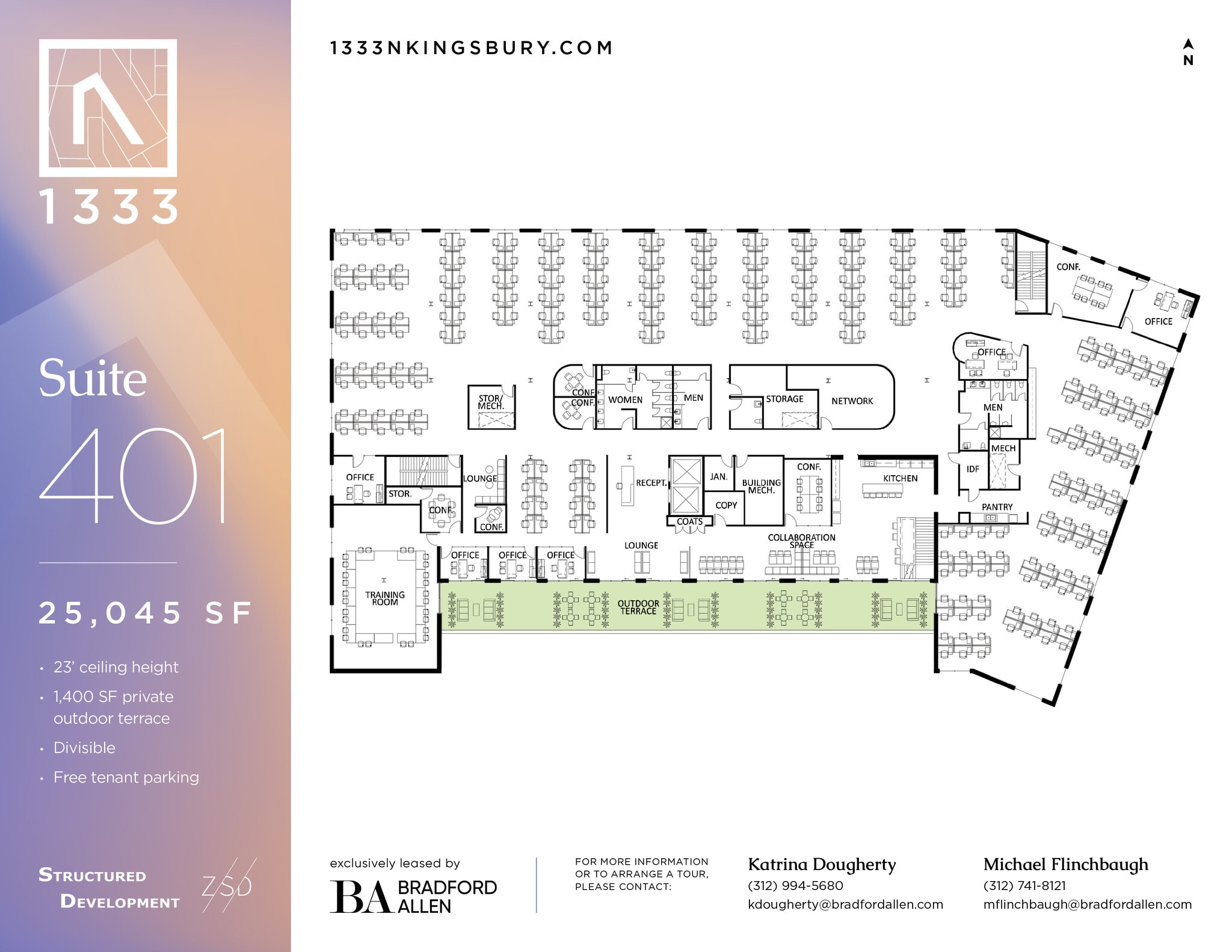 1333 N Kingsbury St, Chicago, IL à louer Plan d’étage– Image 1 sur 1