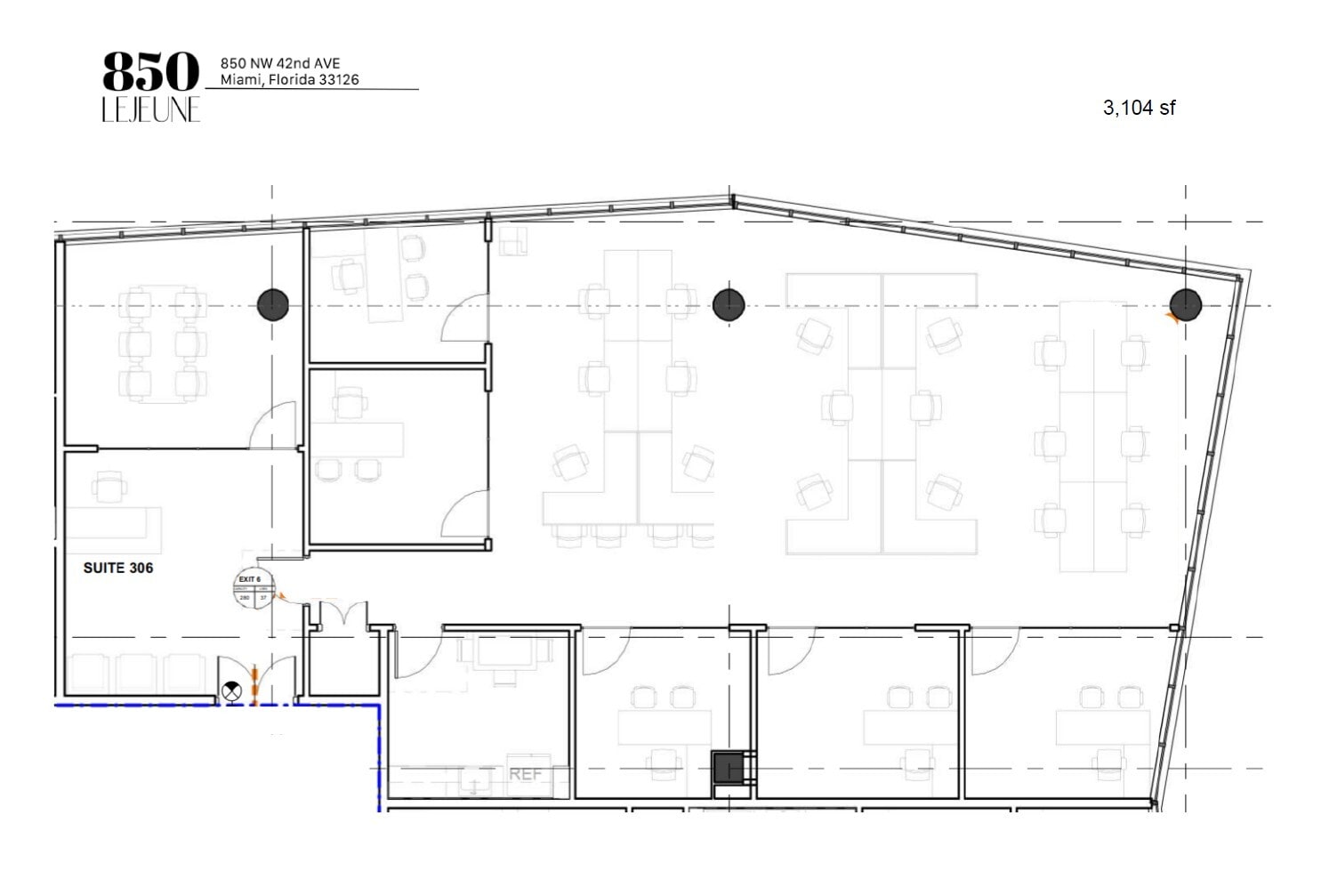 850 NW 42nd Ave, Miami, FL à louer Plan d’étage– Image 1 sur 1