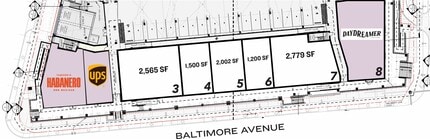 8145 Baltimore Ave, College Park, MD à louer Plan de site– Image 1 sur 1