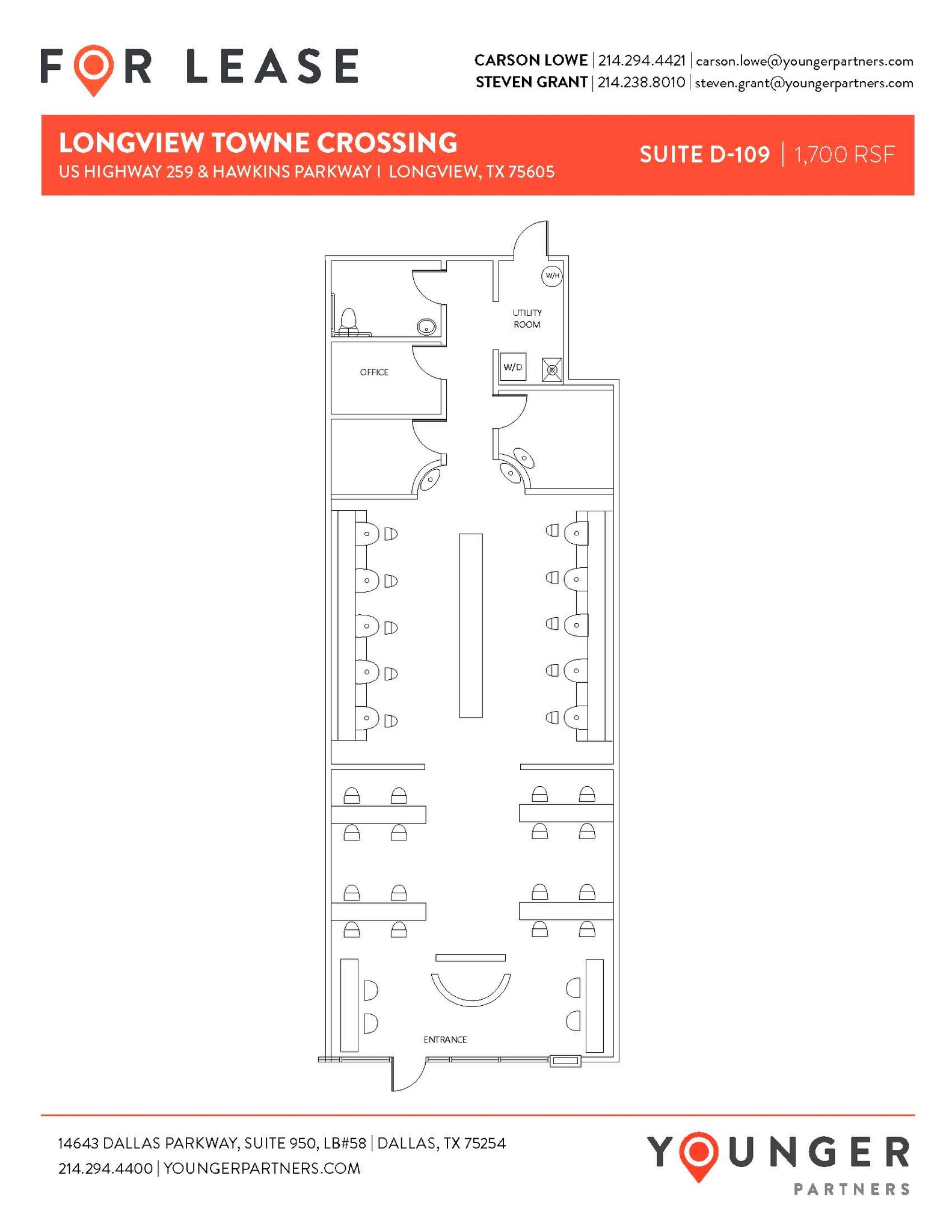 3096 N Eastman Rd, Longview, TX à louer Plan d’étage– Image 1 sur 2
