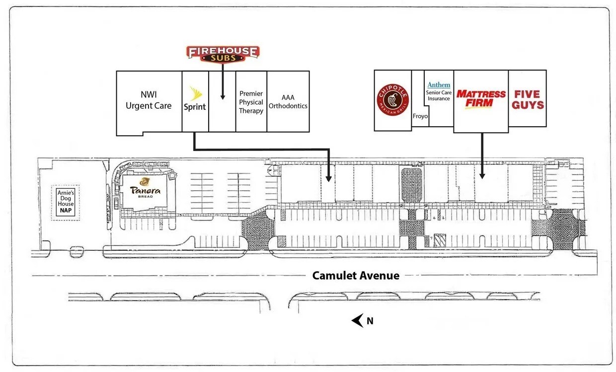 8201-8231 Calumet Ave, Munster, IN à louer Plan de site– Image 1 sur 7