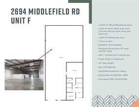 2682 Middlefield Rd, Redwood City, CA à louer Photo de l’immeuble– Image 1 sur 1