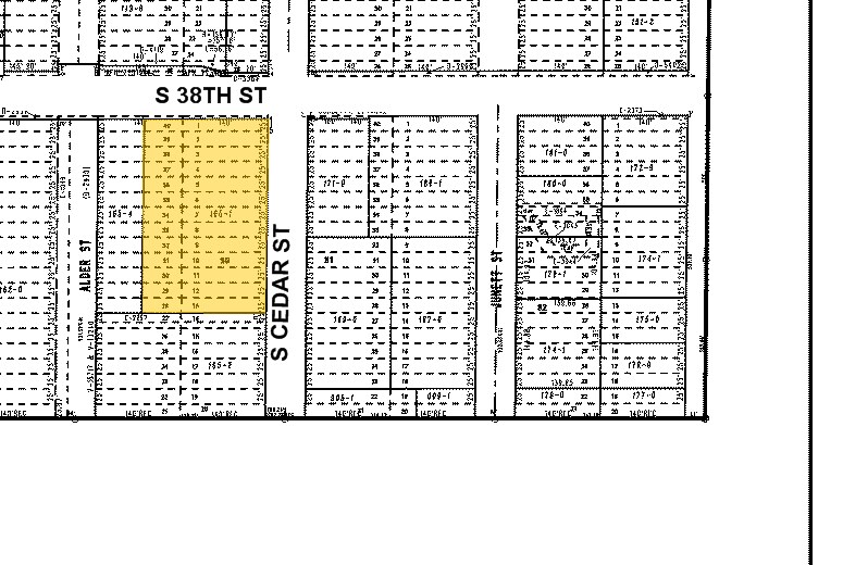3802 S Cedar St, Tacoma, WA à louer - Plan cadastral – Image 2 sur 6