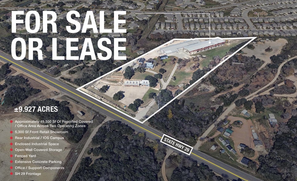 9850 W State Hwy 29, Georgetown, TX à vendre - Photo principale – Image 1 sur 8