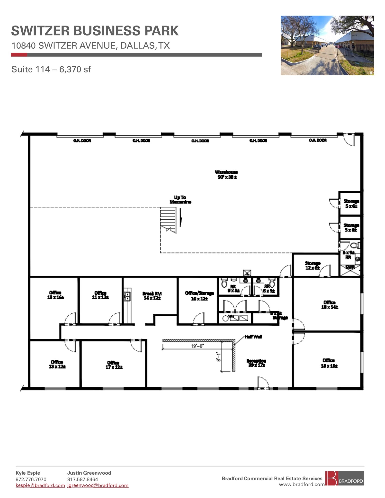 10930 Switzer Ave, Dallas, TX à louer Plan d’étage– Image 1 sur 1