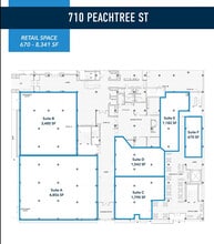 710 Peachtree St NE, Atlanta, GA à louer Plan d’étage– Image 1 sur 1