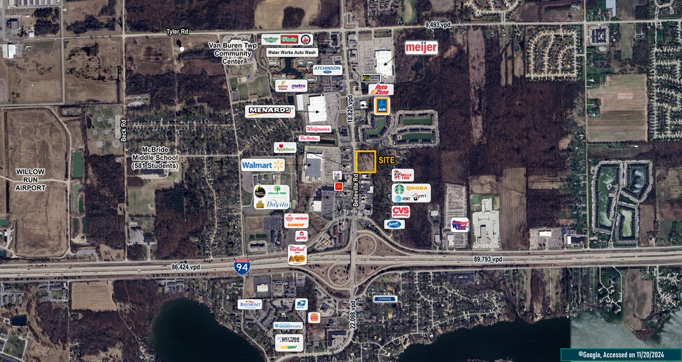 10401 Belleville Rd, Van Buren Twp, MI à louer - Photo de l’immeuble – Image 1 sur 2