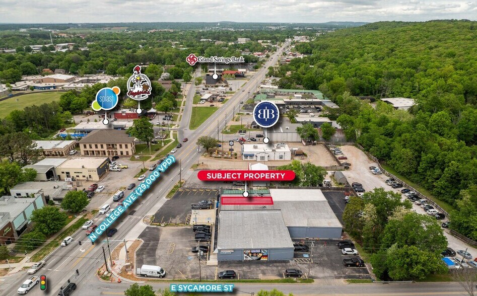 1722 N College Ave, Fayetteville, AR à louer - Aérien – Image 2 sur 3