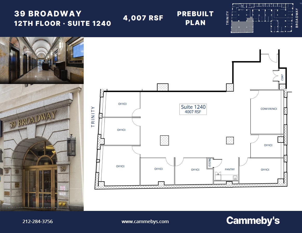 39 Broadway, New York, NY à louer Plan d’étage– Image 1 sur 1