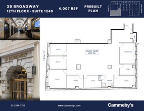 39 Broadway, New York, NY à louer Plan d’étage– Image 1 sur 1