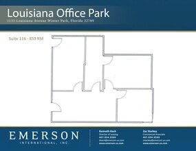 1133 Louisiana Ave, Winter Park, FL à louer Plan de site– Image 1 sur 1
