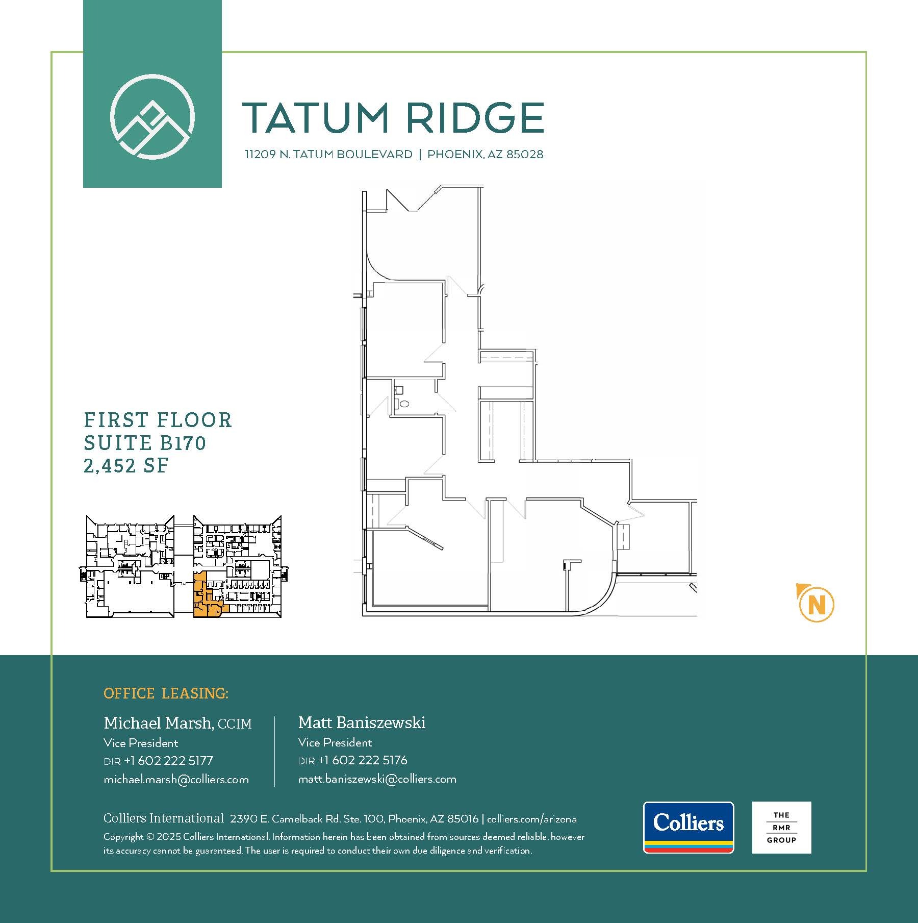 11209 N Tatum Blvd, Phoenix, AZ à louer Plan d’étage– Image 1 sur 1