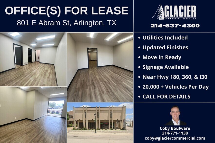 801 E Abram St, Arlington, TX à louer - Photo de l’immeuble – Image 1 sur 3