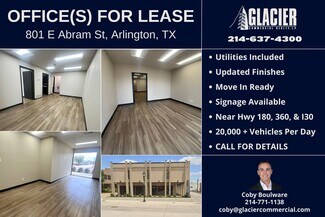 Plus de détails pour 801 E Abram St, Arlington, TX - Bureau à louer