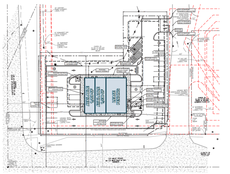 27169 23 Mile Rd, Chesterfield, MI à louer - Plan de site – Image 1 sur 2