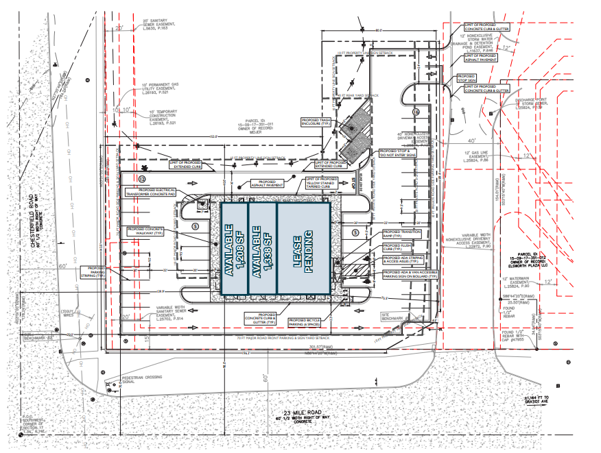 27169 23 Mile Rd, Chesterfield, MI à louer Plan de site– Image 1 sur 3