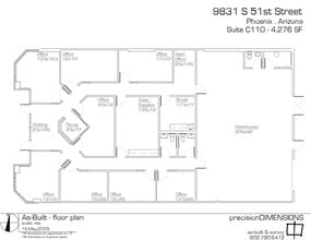 9831 S 51st St, Phoenix, AZ à louer Plan d’étage– Image 1 sur 11