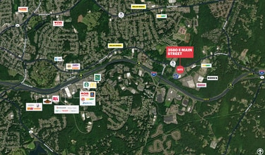 3580 E Main St, Waterbury, CT - Vue aérienne vue de carte